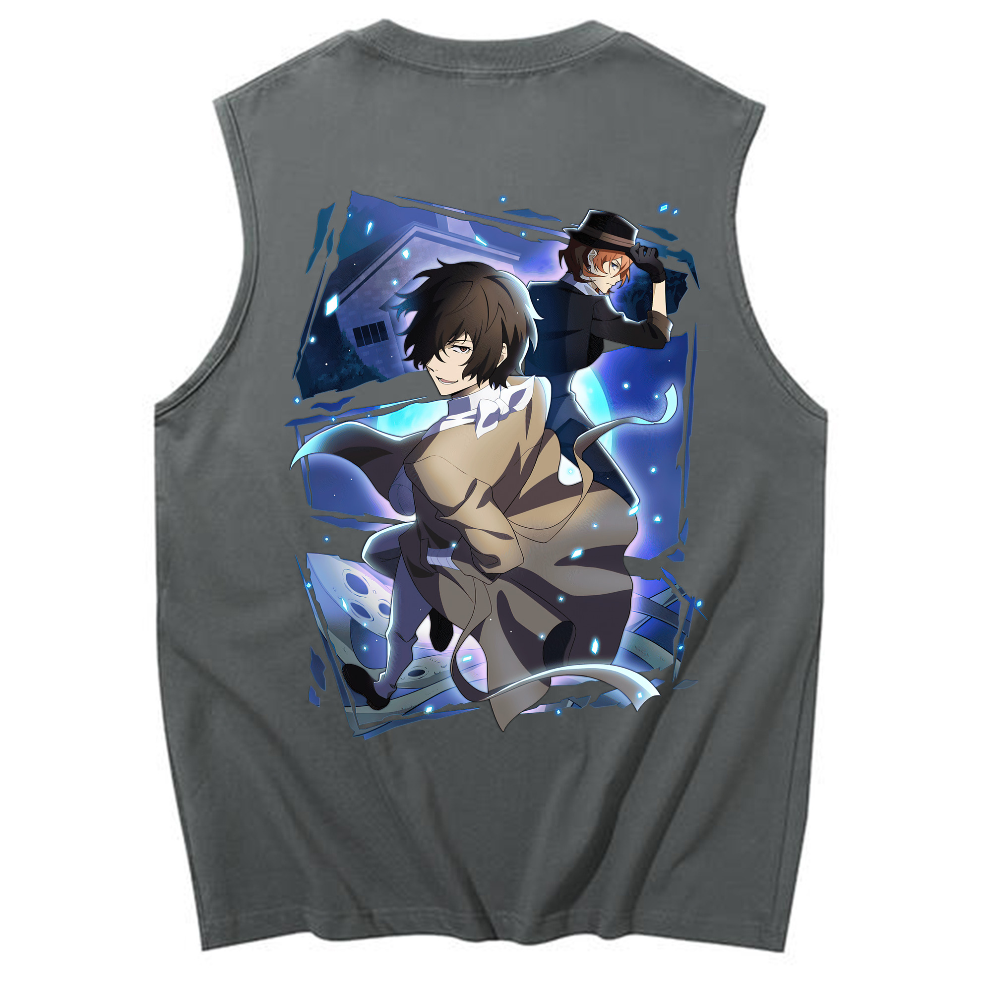 （画像用） 文豪ストレイドッグス Bungo Stray Dogs コットン100％タンクトップ（背面プリント）